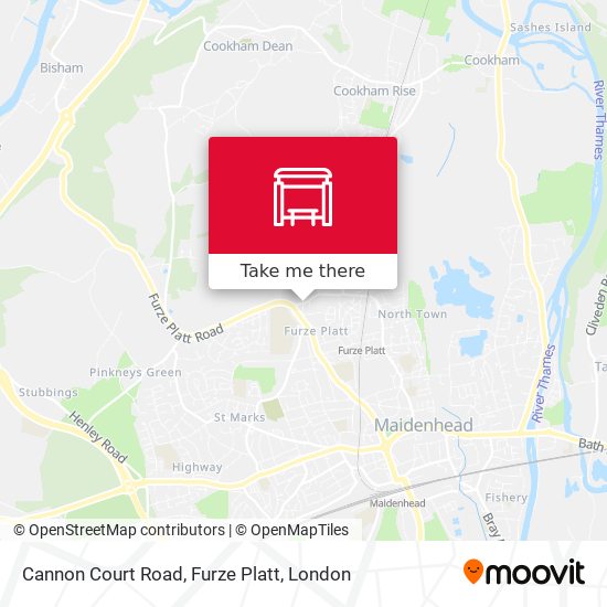 Cannon Court Road, Furze Platt map