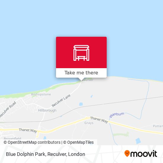 Blue Dolphin Park, Reculver map