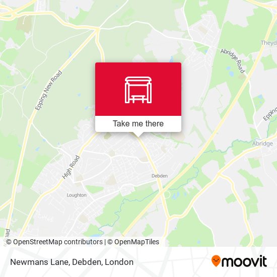 Newmans Lane, Debden map