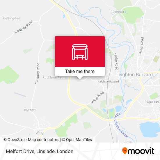 Melfort Drive, Linslade map