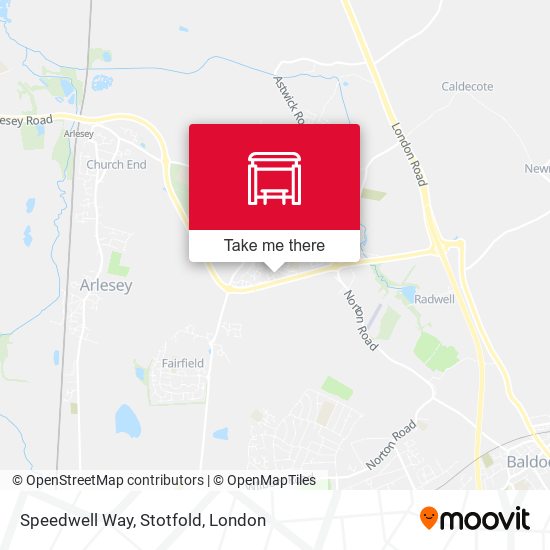 Speedwell Way, Stotfold map