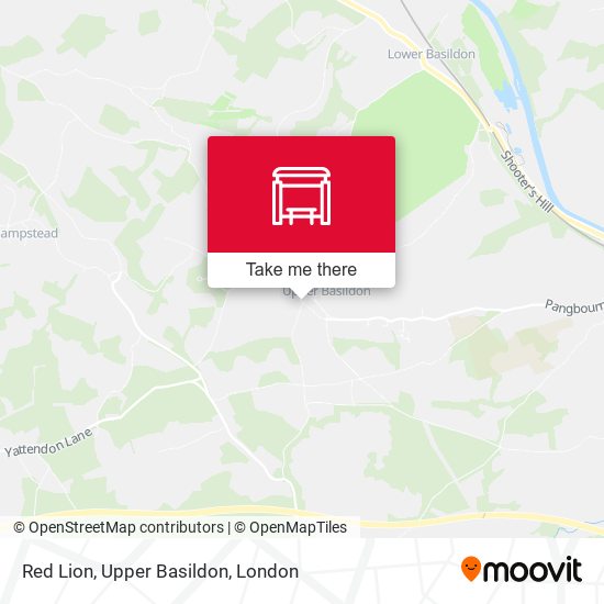 Red Lion, Upper Basildon map