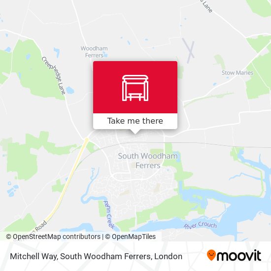 Mitchell Way, South Woodham Ferrers map