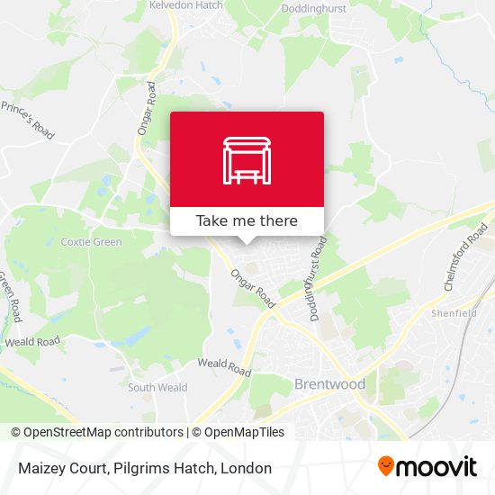 Maizey Court, Pilgrims Hatch map