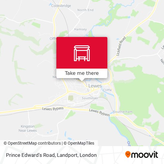 Prince Edward's Road, Landport map