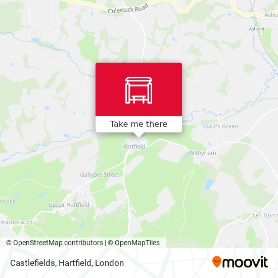 Castlefields, Hartfield map