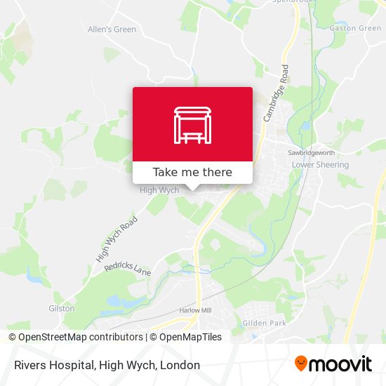 Rivers Hospital, High Wych map