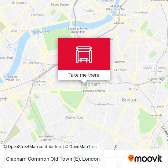 Clapham Common Old Town (E) map