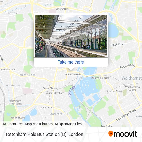 Tottenham Hale Bus Station (D) map