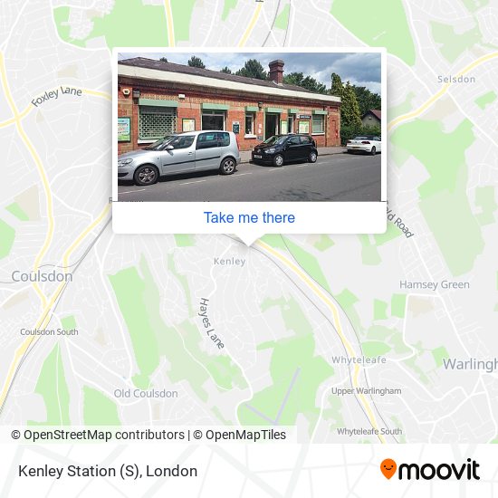 Kenley Station map