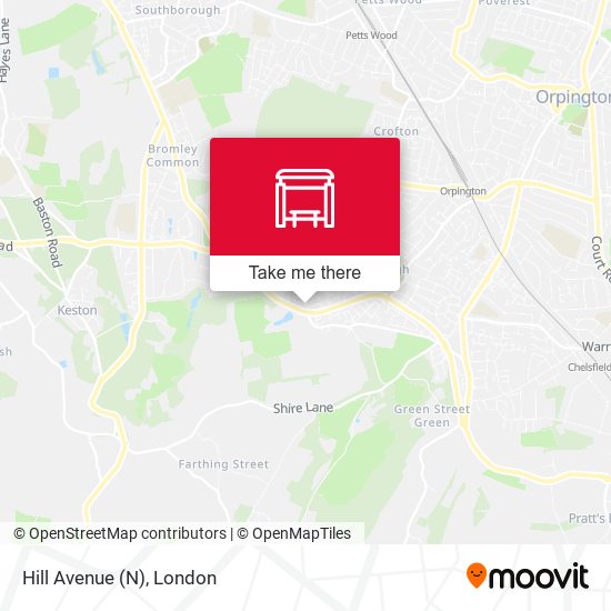 Hill Avenue (N) map