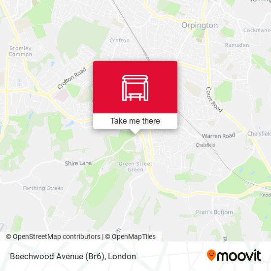 Beechwood Avenue (Br6) map