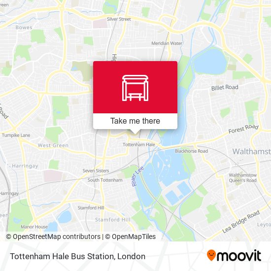 Tottenham Hale Bus Station map