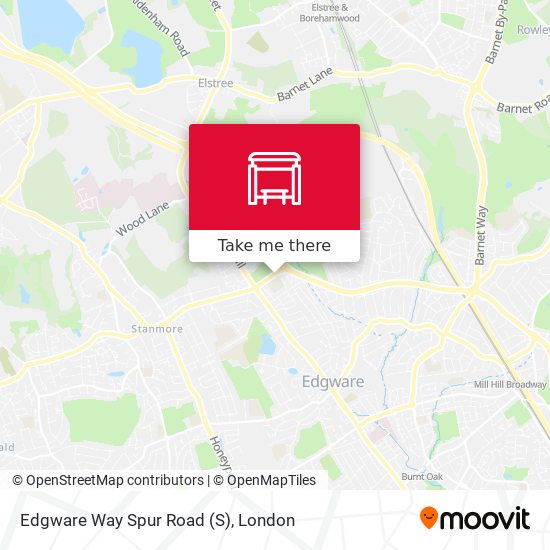 Edgware Way  Spur Road map