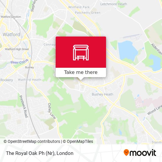 The Royal Oak Ph (Nr) map