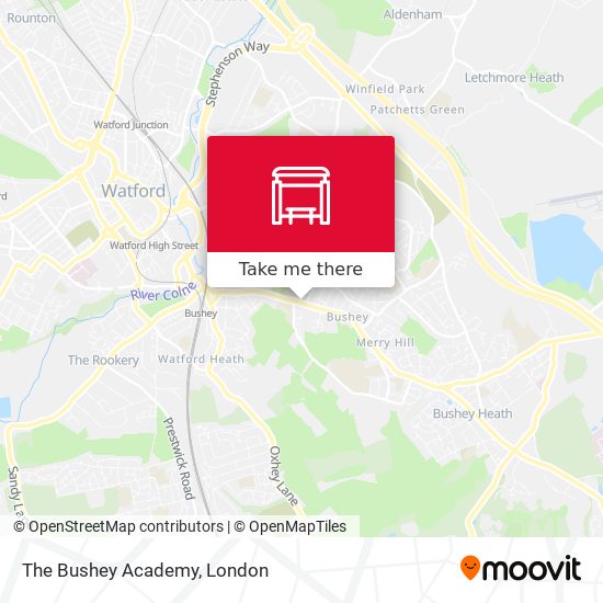 The Bushey Academy map