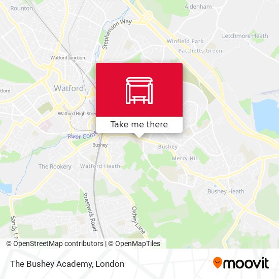 The Bushey Academy map