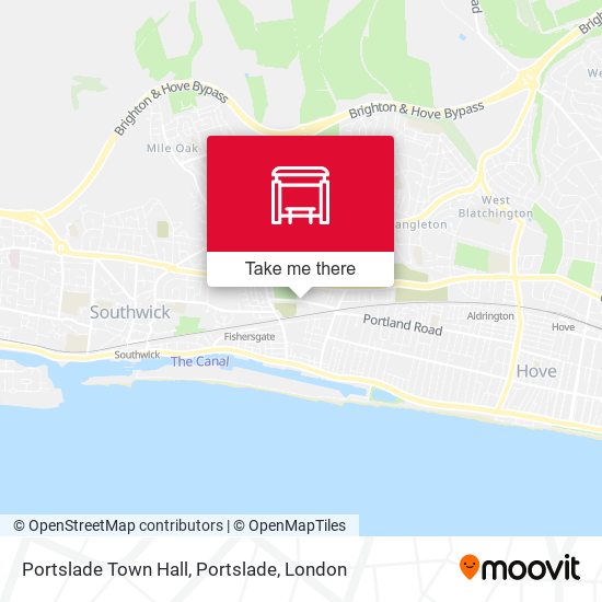 Portslade Town Hall, Portslade map