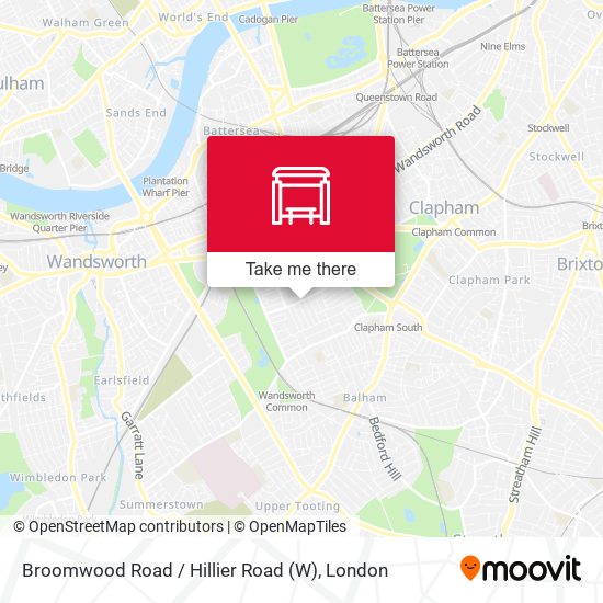 Broomwood Road / Hillier Road (W) map