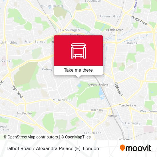 Talbot Road / Alexandra Palace (E) map