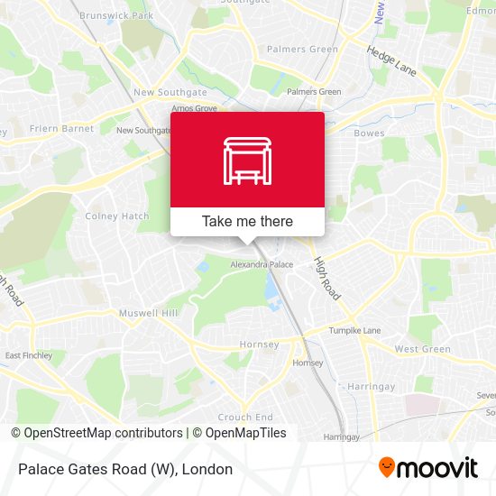 Palace Gates Road (W) map