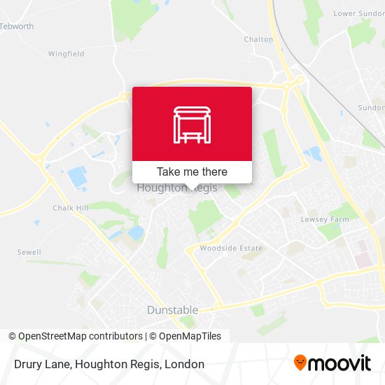 Drury Lane, Houghton Regis map