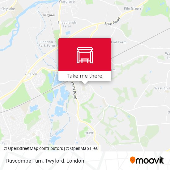 Ruscombe Turn, Twyford map