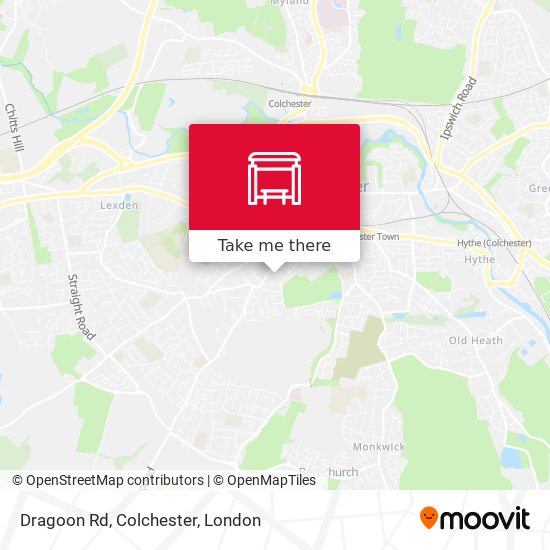 Dragoon Rd, Colchester map