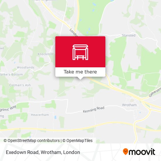 Exedown Road, Wrotham map