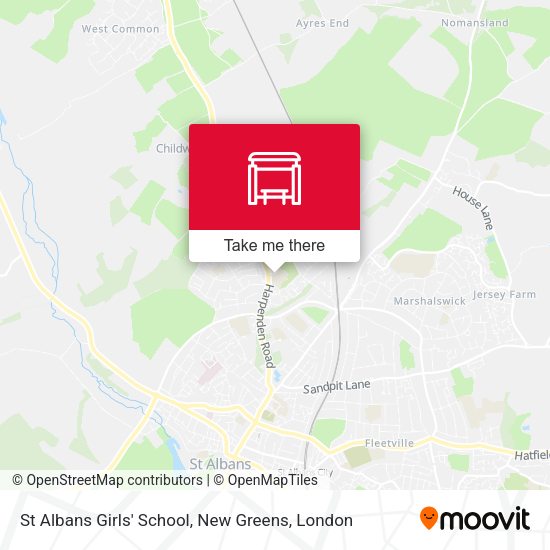 St Albans Girls' School, New Greens map