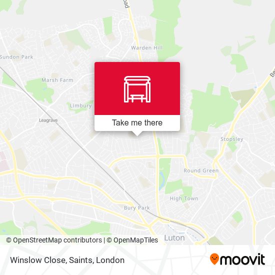 Winslow Close, Saints map