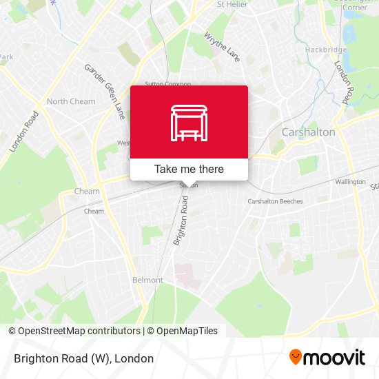 Brighton Road (W) map
