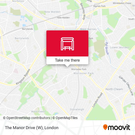 The Manor Drive (W) map