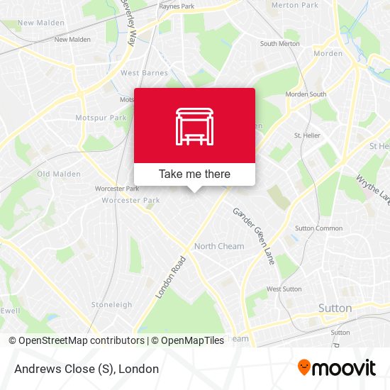 Andrews Close (S) map