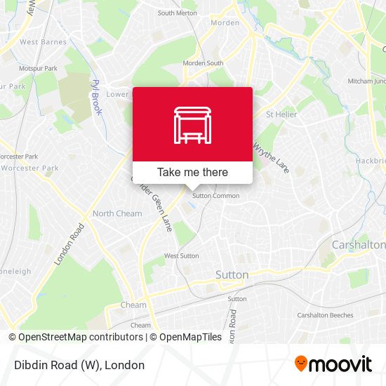 Dibdin Road (W) map