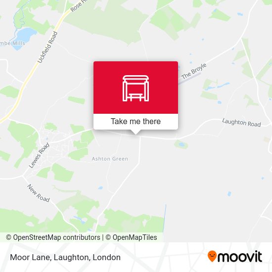 Moor Lane, Laughton map