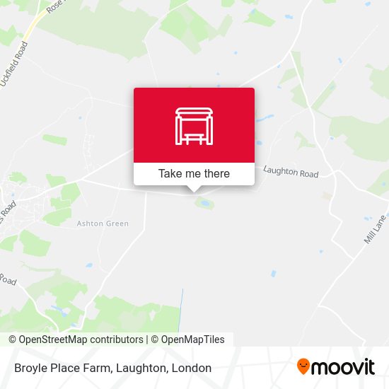 Broyle Place Farm, Laughton map