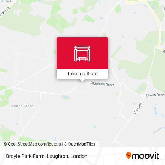 Broyle Park Farm, Laughton map