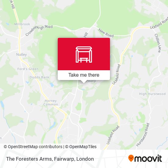 The Foresters Arms, Fairwarp map