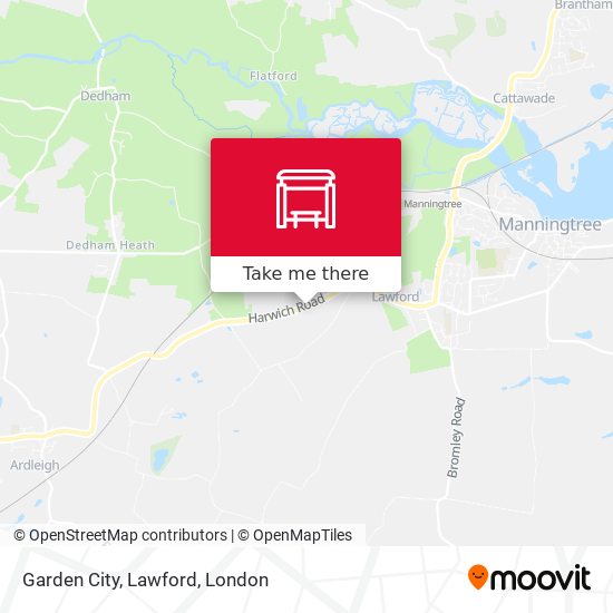 Garden City, Lawford map