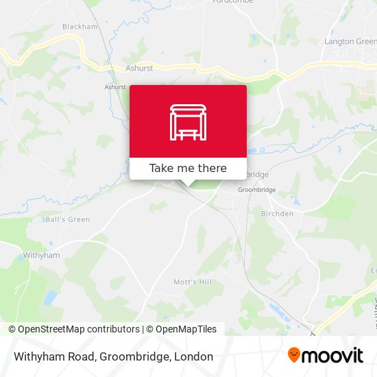 Withyham Road, Groombridge map