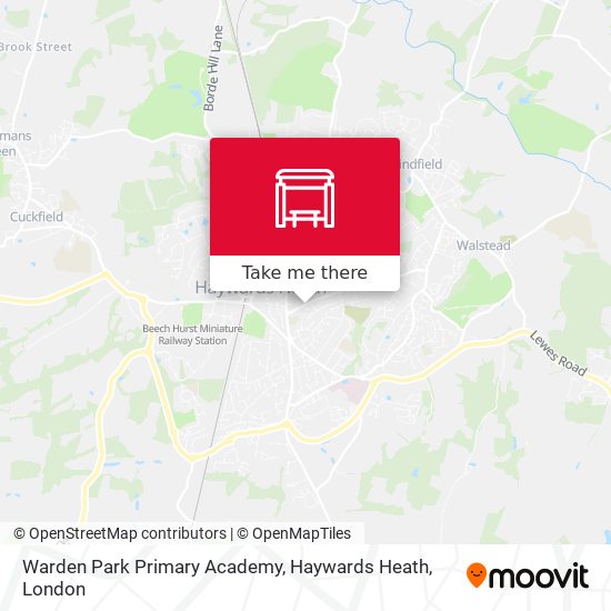 Warden Park Primary Academy, Haywards Heath map