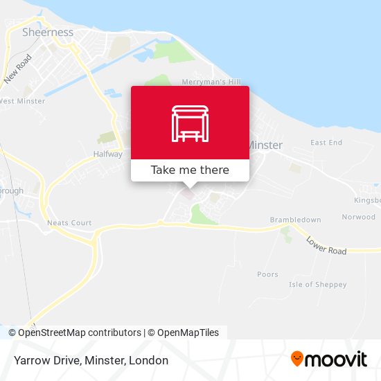Yarrow Drive, Minster map