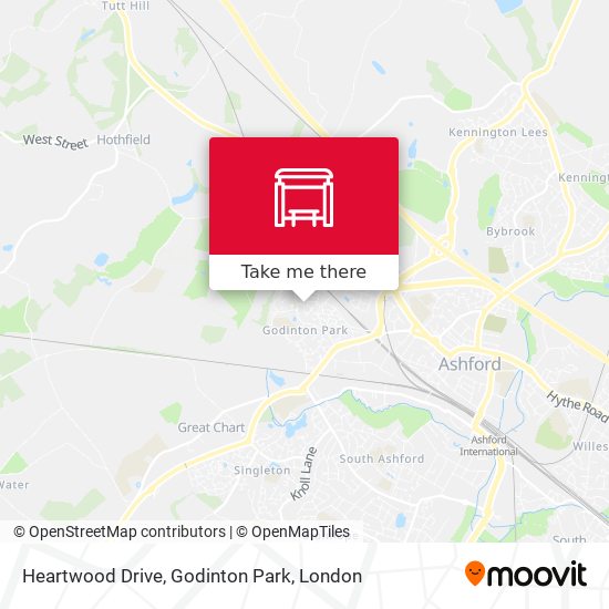 Heartwood Drive, Godinton Park map