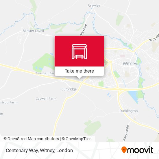 Centenary Way, Witney map