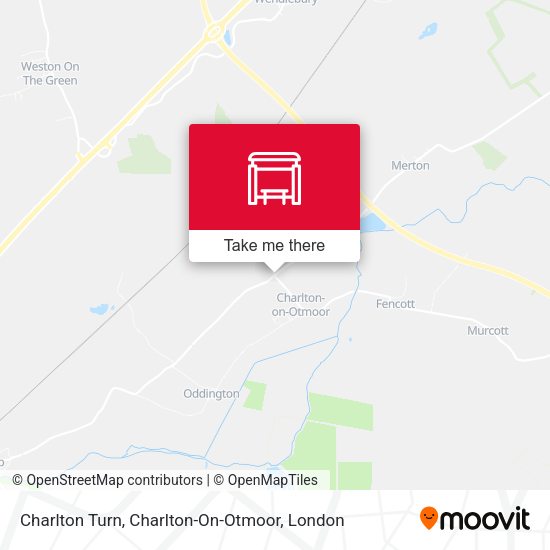 Charlton Turn, Charlton-On-Otmoor map