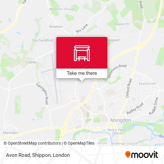 Avon Road, Shippon map