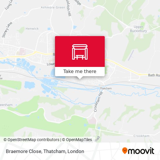 Braemore Close, Thatcham map
