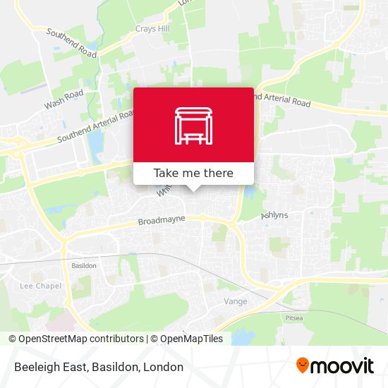 Beeleigh East, Basildon map
