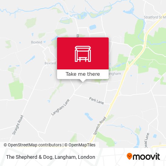 The Shepherd & Dog, Langham map